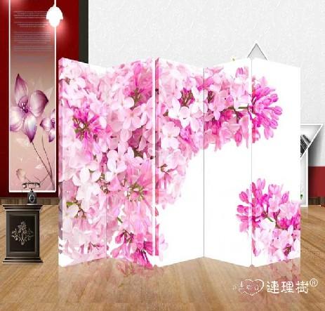 5扇可折叠双面屏风隔断 p5140
