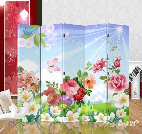 家居时尚布艺双面屏风隔断lls_p5325