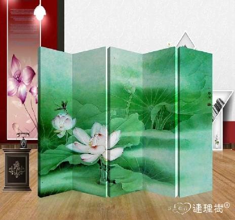 实木五扇双面屏风隔断可定制p5142