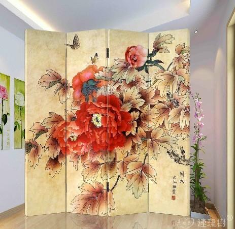 实木欧式玄关时尚家居折屏双面 朝云 lls_400