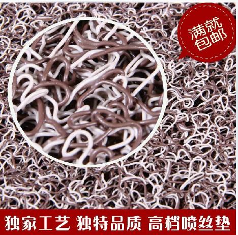 蓝月亮地毯无字欢迎出入户室外地垫丝圈PVC加厚喷丝