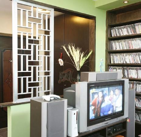 客厅书房中式通花板 密度板雕花 玄关镂空隔断屏风