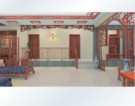 雕花隔断现代中式玄关雕花屏风定制背景墙