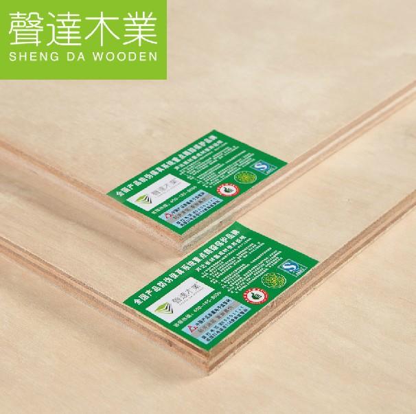 声达板材E0级18mm柳桉芯多层板十八厘板胶合板夹