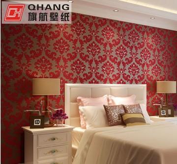 客厅电视背景卧室床头ZGCJ-B植绒壁纸