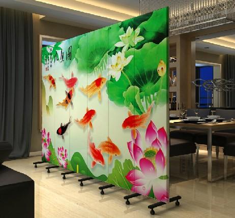 进门玄关折屏 富贵鱼系列 pf-117