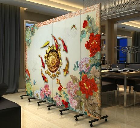 加轮子 酒店办公客厅 富贵牡丹 pf-41