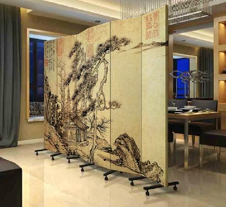 玄关实木时尚 酒店茶馆 山水国画 pf-64