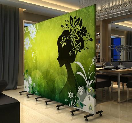 折屏隔断 办公室玄关 防水 门厅隔断 pf-27