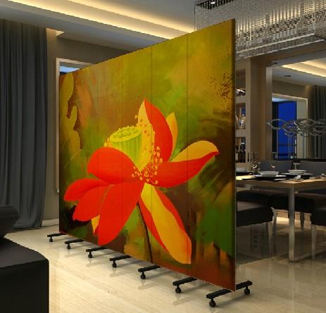 屏风时尚隔断 精美高清花卉 pf-.58
