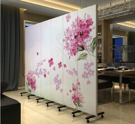 隔断玄关 田园家居潮流 简约折屏 花卉 pf-35