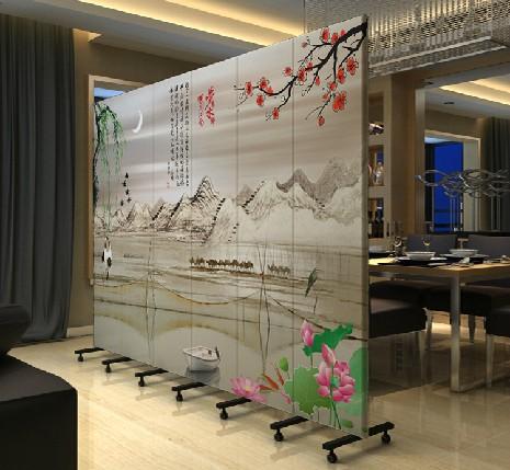 6扇屏风，简约折屏，风景 pf-28