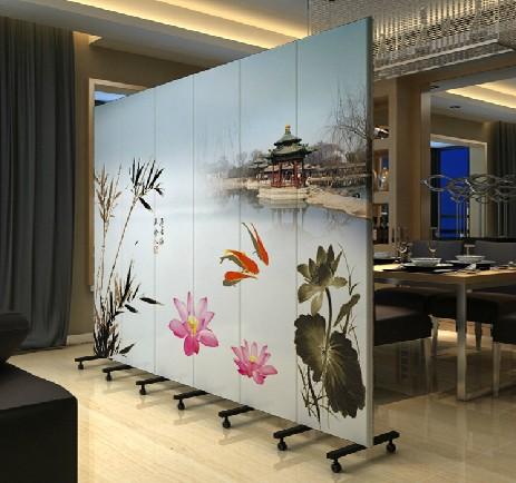 正品限量版屏风时尚隔断客厅玄关门布艺折屏