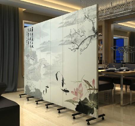 中国水墨画 玄关门 会议室 屏风 pf-69