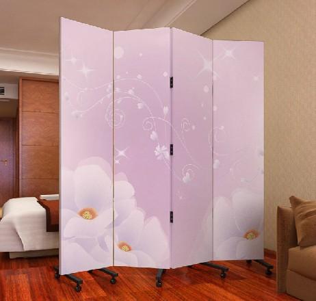 玄关门实木布艺酒店办公时尚花卉pf4-46