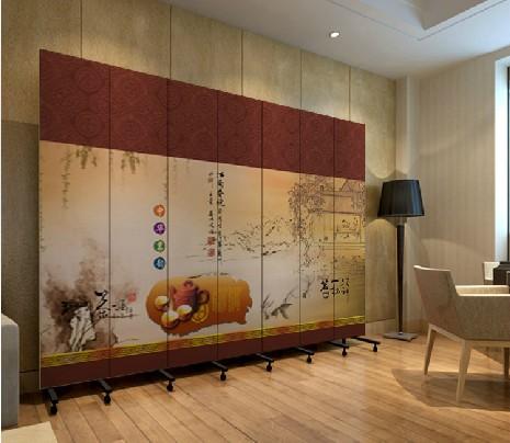 实木布艺 玄关门 棋牌茶艺室 茶道 pf7-26