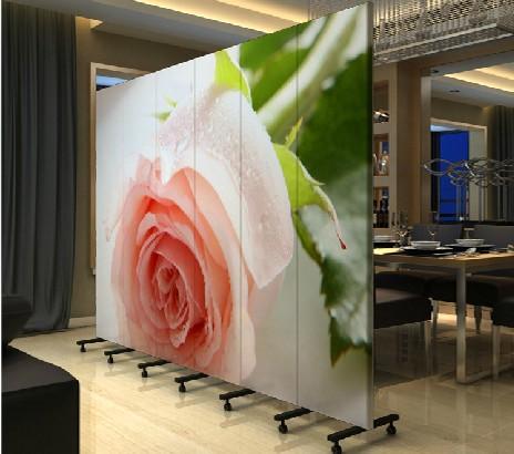 经典花卉 板式屏风 隔断 白玫瑰 pf-81