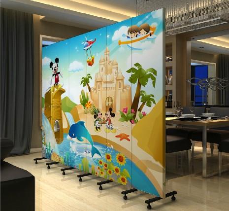 屏风时尚 玄关隔断 6扇折屏 卡通系列 pf-.9