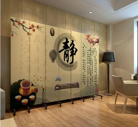  实木布艺 玄关门 茶艺 家居 静 pf7-59