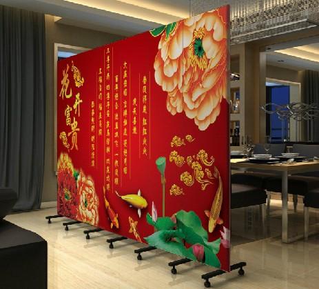 玄关门隔断 时尚家居 花开富贵 pf-79