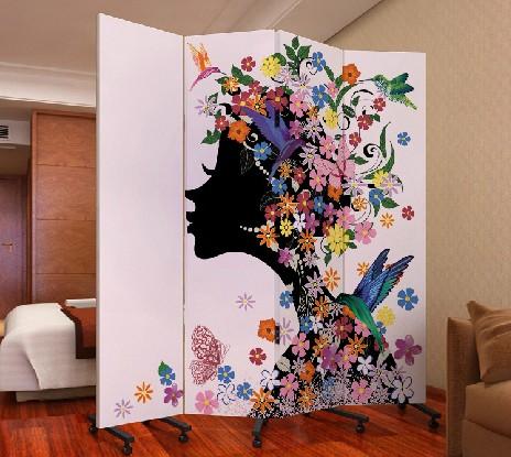 玄关门实木布艺酒店办公 古人pf4-4