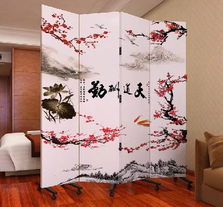 玄关门实木布艺酒店办公 天道酬勤pf4-6