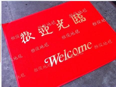 PVC防水塑料门垫 欢迎光临地垫 防滑进门垫子 脚