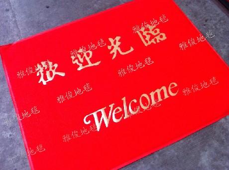 PVC防水塑料门垫 欢迎光临地垫 防滑进门垫子 脚