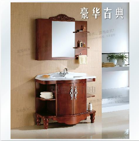 豪华欧式古典皇廷橡木浴室柜