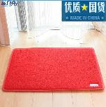 蓝月亮红地毯喷丝欢迎光临出入平安地垫子塑料无字80