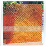 艺术玻璃热熔工艺斜纹交错装饰材料家居背景墙