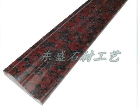 英国红棕天然花岗岩石线条窗套门套窗镜框背景墙线条