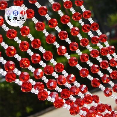 切面水晶珠帘成品门帘隔断 风水帘