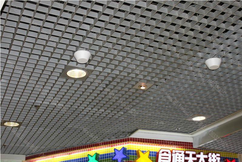 塑料PVC格栅吊顶35高红色