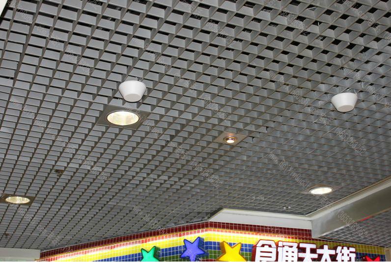 塑料PVC格栅吊顶40高紫色