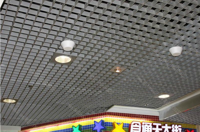格栅天花吊顶材料 铝格栅 