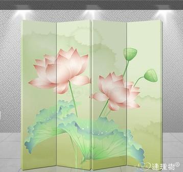 办公室内门厅隔断玄关实木屏风 p4135
