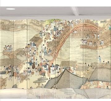 实木框架欧式家居双面时尚过道 120扇