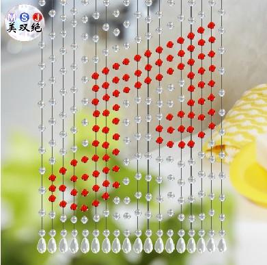 水晶隔断帘水晶帘成品风水帘